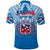 Samoa Rugby Polo Shirt Toa Samoa Polynesian Pacific Blue Version LT14 - Polynesian Pride