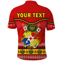 Custom Tonga Christmas Polo Shirt Tongan Ngatu Kilisimasi Fiefia LT14 - Polynesian Pride