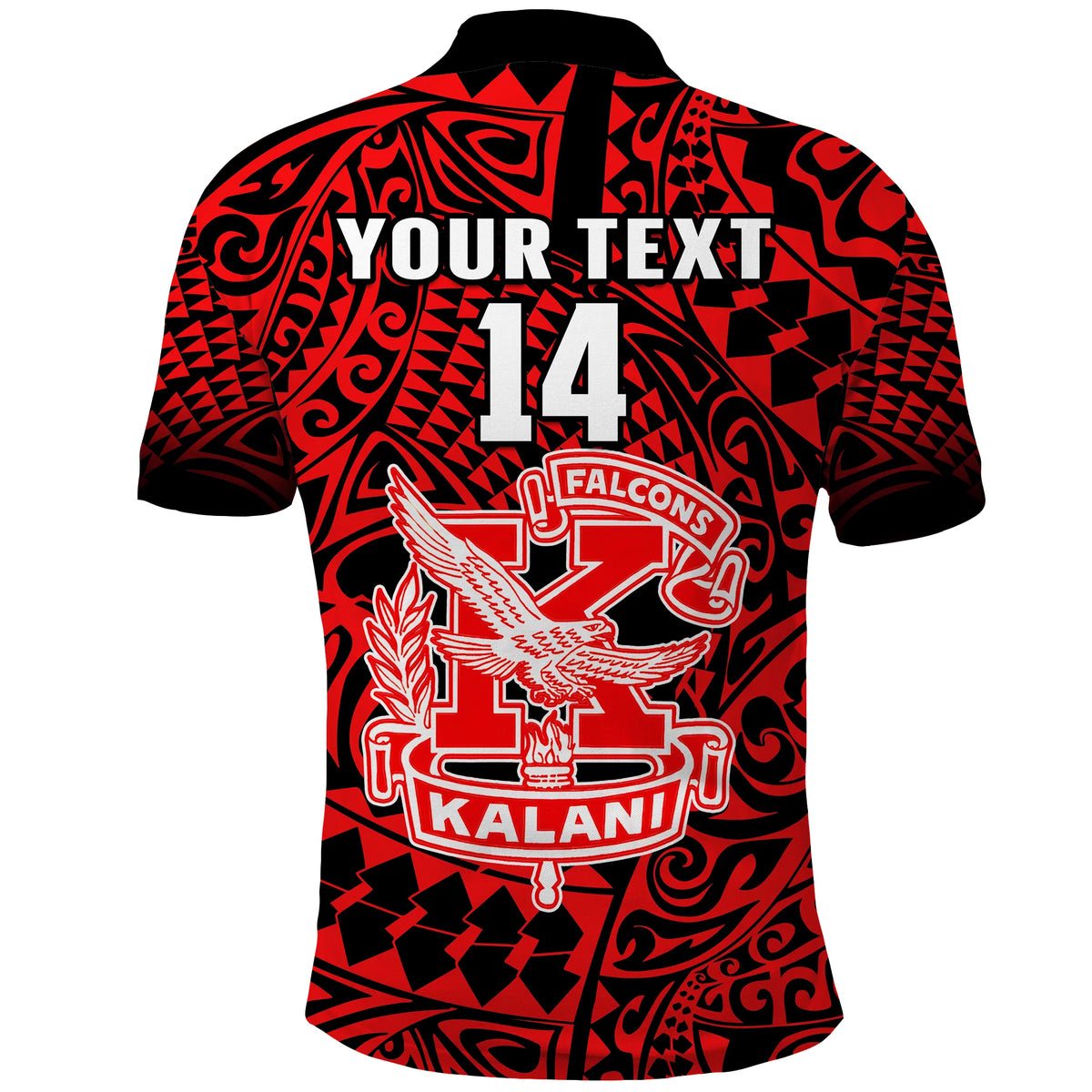 (Custom Text and Number) Hawaii Polo Shirt Kalani High School Tribal Kakau LT14 - Polynesian Pride
