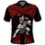 Custom Hawaii Polo Shirt Hawaiian Warrior With Weapon Polynesian Ver.05 LT14 Red - Polynesian Pride