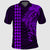 Custom Hawaii Polo Shirt Kakau Kanaka Maoli Combine Polynesian Shark Ver.05 LT14 Purple - Polynesian Pride