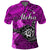 Custom The Shaka Hawaii Polo Shirt Tropical Flowers Purple Version LT13 Purple - Polynesian Pride