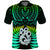 (Custom Text and Number) New Zealand Polo Shirt Aotearoa Fern Hei Tiki Green Style LT13 Green - Polynesian Pride