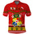 Tonga Christmas Polo Shirt Tongan Ngatu Kilisimasi Fiefia LT14 Red - Polynesian Pride