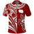 Rarotonga Cook Islands Polo Shirt Turtle and Map Style Red LT13 Red - Polynesian Pride