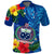 Custom Samoa Polo Shirt Coat Of Arms Mix Tropical Flowers LT14 - Polynesian Pride