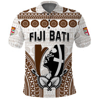 Custom Text and Number Fiji Rugby Bati Polo Shirt Proud Tapa Pattern LT13 - Polynesian Pride