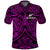 (Custom Text and Number) New Zealand Silver Fern Rugby Polo Shirt All Black Purple NZ Maori Pattern LT13 Purple - Polynesian Pride