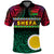 Shefa Province Polo Shirt Vanuatu Pig Tusk Polynesian Flag Style LT14 Black - Polynesian Pride