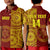 (Custom Text and Number) Tonga High School Polo Shirt Class Of Year Tongan Ngatu Pattern LT14 Kid Red - Polynesian Pride