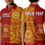 Custom Tonga Vavau High School Polo Shirt Tongan Ngatu Pattern LT14 Kid Red - Polynesian Pride