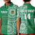 (Custom Text and Number) Tonga Saineha High School Polo Shirt Class Of Year Tongan Ngatu Pattern LT14 Kid Green - Polynesian Pride