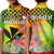 Custom Happy Hawaii Fathers Day Polo Shirt Hawaiian Tribal Kanaka Maoli Hibiscus LT14 Kid Reggae - Polynesian Pride