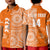 (Custom Text and Number) Tailulu Tonga College Polo Shirt Class Of Year Tongan Ngatu Pattern LT14 Kid Orange - Polynesian Pride