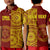 Custom Tonga High School Polo Shirt Tongan Ngatu Pattern LT14 Kid Red - Polynesian Pride