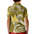 Custom Hawaii Flowers Wave Polo Shirt Kanaka Maoli Gold Polynesian LT13 - Polynesian Pride