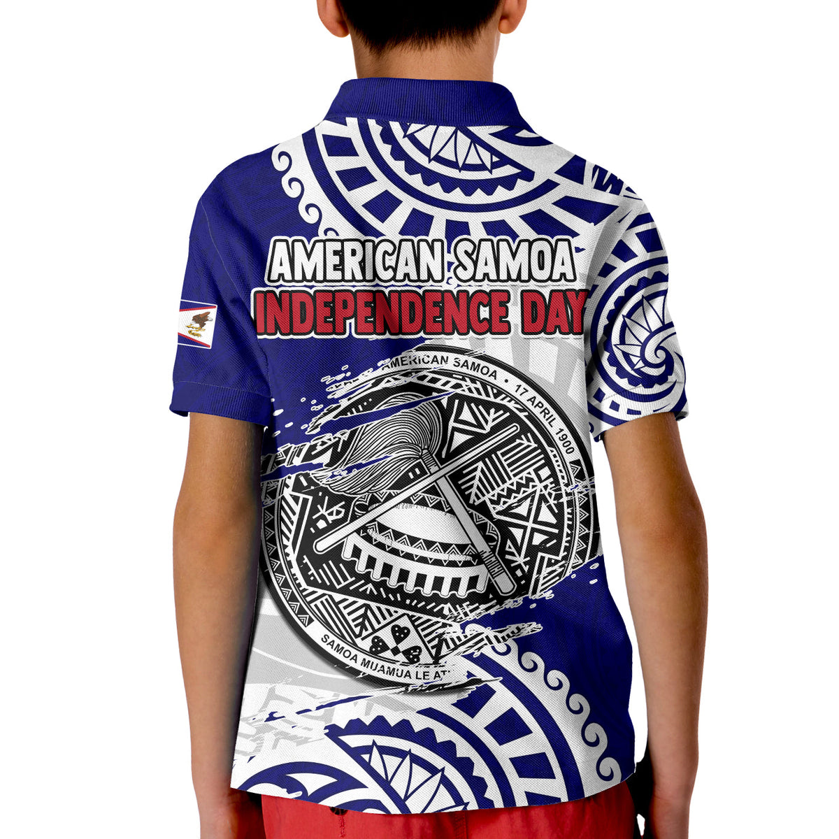 American Samoa Polo Shirt Independence Day Polynesian Special Version LT14 - Polynesian Pride