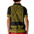 (Custom Personalised) Polynesian Polo Shirt KID Dashiki With Polynesian Tattoo Royal Golden Version LT14 - Polynesian Pride