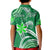 Custom Hawaii Flowers Wave Polo Shirt Kanaka Maoli Green Polynesian LT13 - Polynesian Pride