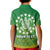 (Custom Personalised) Cook Islands Polo Shirt KID Circle Pattern Mix Sea Turtle Green Version LT14 - Polynesian Pride