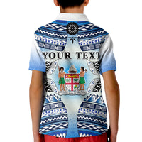 Custom Text and Number Fiji Polo Shirt Kaiviti Fijian Special Tapa Pattern LT14 - Polynesian Pride