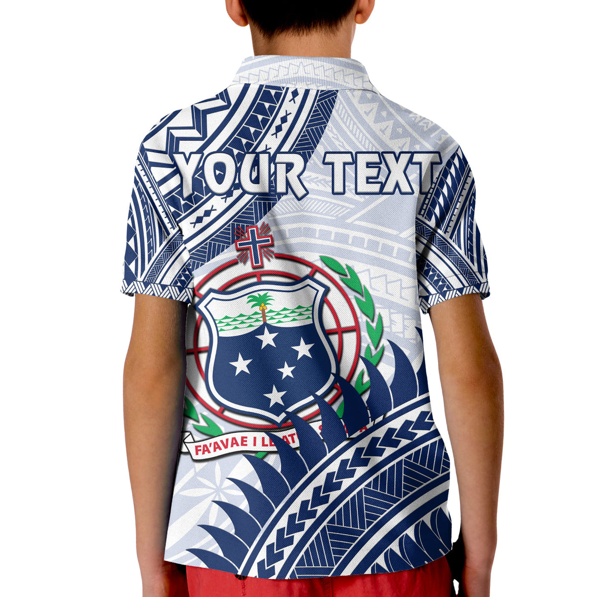 Custom HRPP Samoa Polo Shirt Samoan Coat Of Arms Polynesian Pattern LT14 - Polynesian Pride