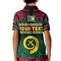 Custom Shefa Province Polo Shirt Vanuatu Pig Tusk Polynesian Flag Style LT14 - Polynesian Pride