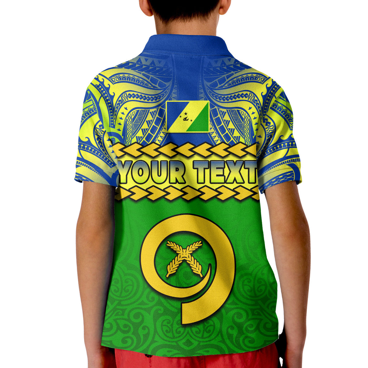 Custom Malampa Province Polo Shirt Vanuatu Pig Tusk Polynesian Flag Style LT14 - Polynesian Pride