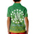 Cook Islands Polo Shirt Circle Pattern Mix Sea Turtle Green Version LT14 - Polynesian Pride