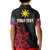 Custom Philippines Polo Shirt Sun Filipino Polynesian mix Flowers Black Vibe LT13 - Polynesian Pride