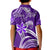 Custom Hawaii Flowers Wave Polo Shirt Kanaka Maoli Purple Polynesian LT13 - Polynesian Pride