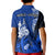 Custom New Caledonia Polo Shirt Nautilus Blue Polynesian Hibiscus LT13 - Polynesian Pride