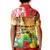 Aloha Poly Fest Polo Shirt KID Polynesian Pattern With Tropical Flowers LT14 - Polynesian Pride