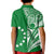 Cook Islands Tatau Polo Shirt Symbolize Passion Stars Version Green LT13 - Polynesian Pride