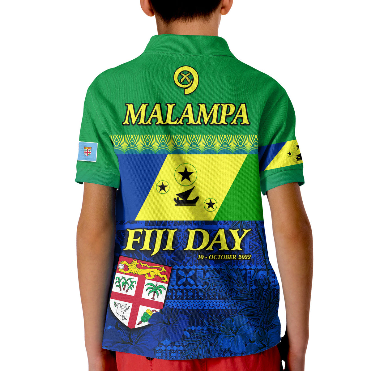 Malampa Fiji Day Polo Shirt Vanuatu Polynesia mix Flowers LT13 - Polynesian Pride