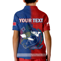 (Custom Personalised) TokoUso Polo Shirt KID Tonga and Samoa United We Stand Divided We Fall LT14 - Polynesian Pride