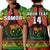 (Custom Text And Number) Samoa Rugby T Shirt KID Teuila Torch Ginger Gradient Style LT14 - Polynesian Pride