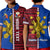 Custom Philippines Polo Shirt Pilipinas Sun Mix Polynesian Pattern LT14 Kid Red - Polynesian Pride