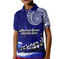 Custom American Samoa Polo Shirt Fautasi Race Samoan Pattern Ver.01 LT14 - Polynesian Pride