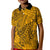 (Custom Personalised) Hawaii Polo Shirt KID Polynesian Tribal Art Ver.05 LT14 Kid Gold - Polynesian Pride