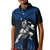 (Custom Personalised) Hawaii Polo Shirt KID Hawaiian Warrior With Weapon Polynesian Ver.06 LT14 Kid Blue - Polynesian Pride