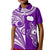 Rarotonga Cook Islands Polo Shirt Turtle and Map Style Purple LT13 - Polynesian Pride