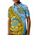 Tuvalu 1978 Polo Shirt KID Happy 44th Independence Anniversary Polynesian Pattern LT14 Kid Yellow - Polynesian Pride