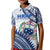 Custom HRPP Samoa Polo Shirt KID Samoan Coat Of Arms Polynesian Pattern LT14 - Polynesian Pride