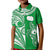 Rarotonga Cook Islands Polo Shirt Turtle and Map Style Green LT13 - Polynesian Pride