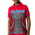 Guam Chamorro Polo Shirt KID Latte Stone Red Polynesian Haligi LT13 Kid Red - Polynesian Pride