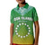(Custom Personalised) Cook Islands Polo Shirt KID Circle Pattern Mix Sea Turtle Green Version LT14 - Polynesian Pride