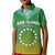 Custom Cook Islands Polo Shirt Circle Pattern Mix Sea Turtle Green Version LT14 - Polynesian Pride