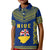 Custom Niue Polo Shirt Happy Constitution Day Niuean Hiapo Crab With Map LT14 - Polynesian Pride