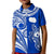 Rarotonga Cook Islands Polo Shirt KID Turtle and Map Style Blue LT13 Kid Blue - Polynesian Pride